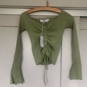 Petal and Pup Off-Shoulder Knit Top